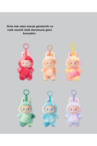 Labubu - 74 - Peluş Oyuncak Koleksiyonluk Yumuşak Dekoratif Figür - Spt-gld - 20 Cm Diğer