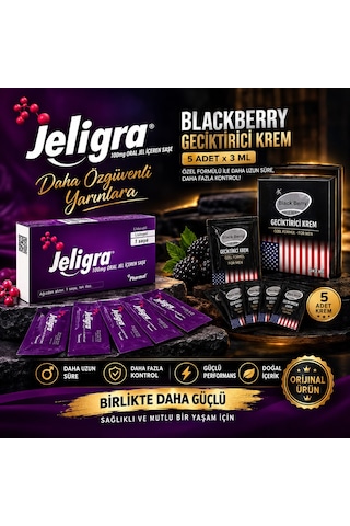Je-l-ıg-ra 100 Mg 4 Şase 4 Jel + Blackberry Krem 5x3 Krem Je-l-ıg-ra 100 Mg 4 Şase 4 Jel + Blackberry Krem 5x3 Krem