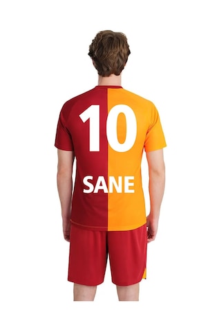Gsstore Galatasaray Lisanslı 2023/2024 Parçalı 5 Yıldızlı İç Saha Sane Baskılı Forma Sarı - Kırmızı