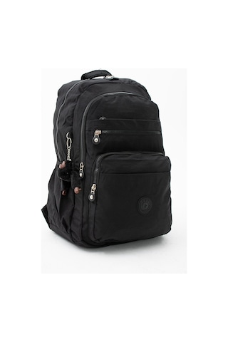 Ultra Hafif Çok Cepli Su Geçirmez Okul Çantası Laptop, Notebook, Okul, Spor, Seyahat Siyah 571-11b-12 Siyah