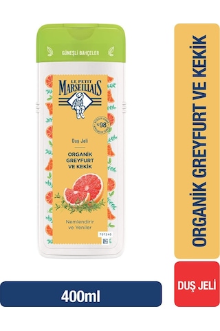 Le Petit Marseillais Güneşli Bahçeler Organik Greyfurt ve Kekik Duş Jeli 400 ML