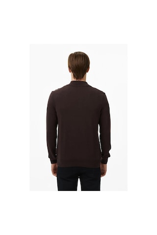 Nautica Erkek Kahverengi Classic Fit Kazak-12048 Kahverengi