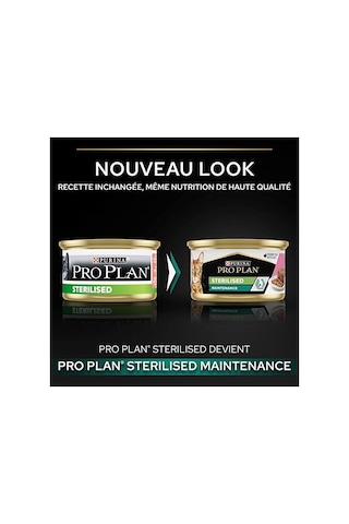 Proplan Sterilised Ton Balıklı Ve Somonlu Kısırlaştırılmış Yetişkin Kedi Maması Konserve 12x85 Gr