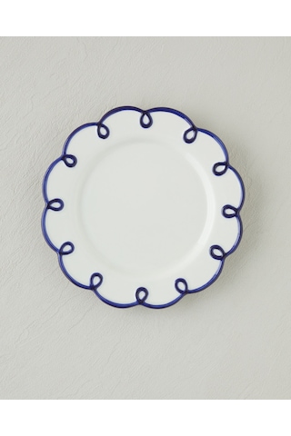 English Home Lovely Loop Dolomite Pasta Tabağı 20,5 Cm Lacivert