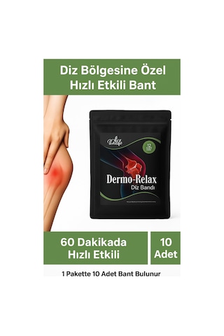 Dermo Relax Illa Life Hızlı Etkili Yeni Dermo Relax Diz Bandı 10'lu