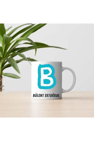 Kişiye Özel Baş Harf Ve İsimli Kupa Bardak