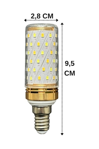 10 Adet Heka 10w 70w Sarı-günışığı-beyaz E14 Duylu Üç Renkli Led Mısır Ampul
