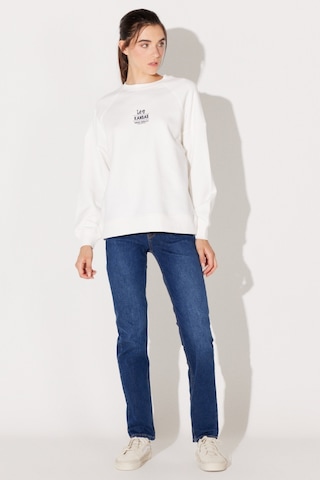 Lee Marion Straight Fit Düz Kesim Normal Bel Düz Paça Lacivert Kadın Esnek Jean Denim Kot Pantolon L301CGPP Lacivert