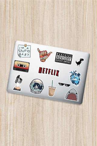 Dekoratif Laptop Notebook Tablet Telefon Sticker Set 02