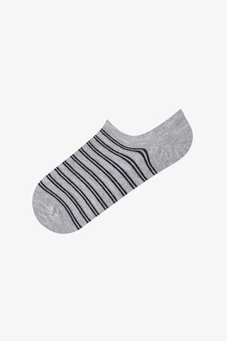 Penti 3 Çift Burun Dikişsiz Puantiye ve Çizgi Desenli Sneaker Çorap
