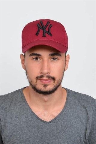 Takı Dükkanı Beyaz Cap Siyah Nakışlı Unisex Şapka Cp220