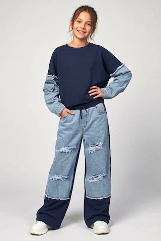 Dmb Kids Kız Eşofman Takım 26kdmb9917 mavi