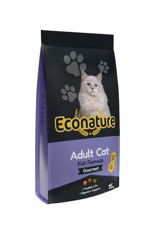 Econature Gurme Balıklı Yetişkin Kedi Maması 15 KG