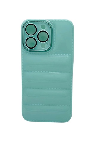 Pointtech Apple Uyumlu iPhone 11 Pro Max Puffer Silikon Kamera Koruma Lens Korumalı Parlak Telefon Kılıfı