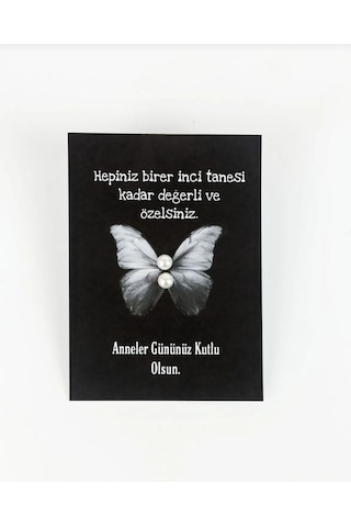 Anneler Günü Hediyesi Hediyesi 25 Çift Inci Küpe Kartlı Anneye, Anneme Hediye