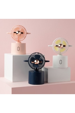 Yue Store Yaratıcı Uçak Sallayan Kafa Hayranı Işığı Lüks Mavi 6419 Mavi