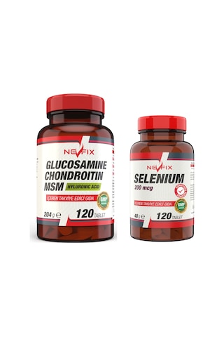 Nevfix Selenium 120 Tablet Glucosamine Chondroitin Msm 120 Tablet