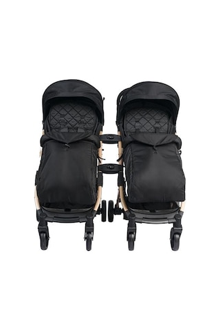 Lorelli Fiorano New Kabin Boy İkiz Bebek Arabası - Black