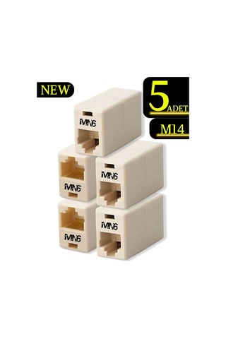 Lexroo M14 5 Adet Rj45 Ethernet Kablo Birleştirici
