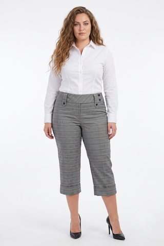 Baglan Kadın Bermuda Duble Paça Pantolon Bgl-st05669 Gri