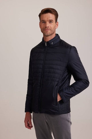 Ysf Erkek Lacivert Regular Fit Kışlık Spor Gizli Kapüşon Mont