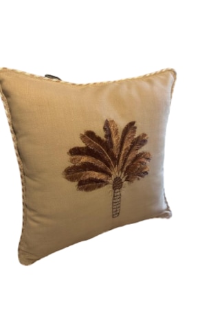 Goldroom Özel Tasarım Dolgulu Punch Desen Dekoratif Dolu Kırlent