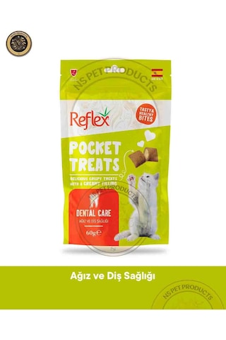 Pocket Treats Dental Care Ağız Ve Diş Sağlığı İçin Kedi Ödül Maması 60 Gr