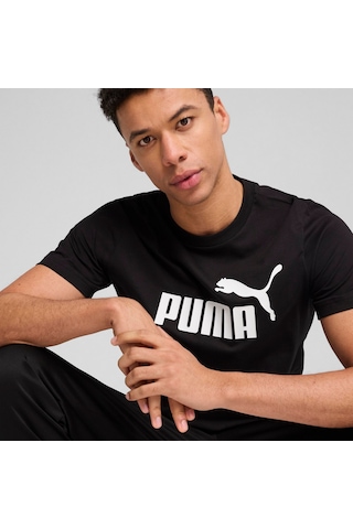 Puma ESS No. 1 Logo Tee Unisex Siyah Tişört