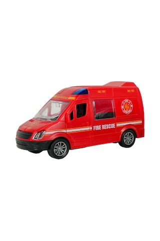 1:32 Rescue Team Sürtmeli Acil Durum Araçları Kırmızı