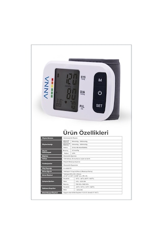 Anna B2 Comfort Bilekten Ölçer Tansiyon Aleti