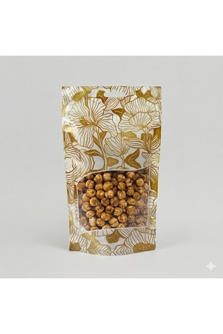 Gold Hazır Desenli Doypack - 100 Adet 20x30 Gold Hazır Desenli Doypack - 100 Adet 20x30