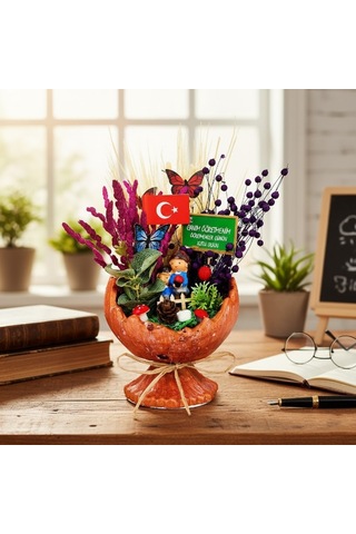 Küçük Kırık Yumurta Teraryum - Öğretmenler Günü Hediyesi