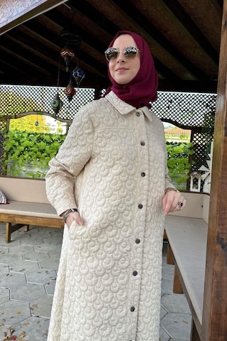 Rabia Şamlı Capitone Kap Ekru Normal