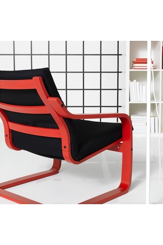 Sallanan Koltuk, Kırmızı-vissle Siyah, Alçak Arkalıklı Siyah