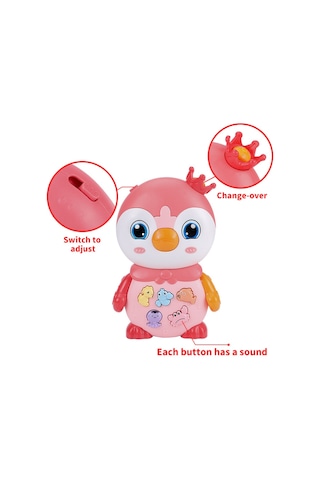 Yuncak Işıklı Ve Müzikli Sevimli Penguen Bebek Piyanosu