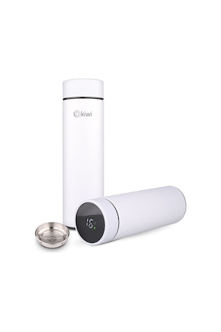 Kiwi KT-8682 Dijital Göstergeli Termos 500 ML Beyaz
