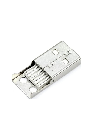 Usb A Erkek Konnektör - Lehim Tipi - Plastik - Usb Erkek Söket N11.4026