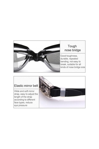 Artfulabode Yüzme Yüzme Yüksek Su Sones Siyah Sis Şapkalı Gözlüğü Geçirmez, Geçirmez, Çözünürlüklü Jb Çok Renkli