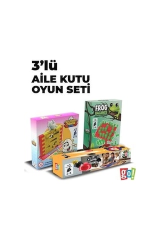 3'lü Aile Kutu Oyunu Seti Large Paket-1