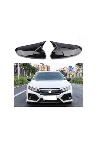 Honda Civic Fk7 Yarasa Ayna Kapağı Piano Black Parlak Siyah
