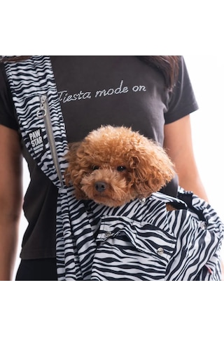 Pawstar Lodwar Street Crossbody Küçük Irk Köpek Çapraz Taşıma Çantası İçi Tay Tüyü