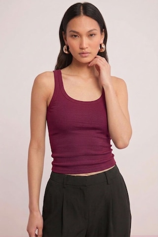 Fit Women Pamuklu Kadın Fitilli Görünümlü Kalın Askılı Basic Atlet 4624-bordo