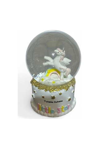 8 Cm Müzikli Işıklı Pony Kar Küresi 3108