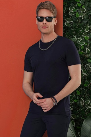 Efor Ts 847 Lacivert Spor T-shirt Lacivert