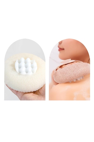 Gaman Vantuzlu Banyo Masaj Lifi Peeling Etkili Vücut Kesesi Ve Köpürtücü Lif Kese