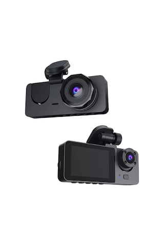 2 İnç 3 Kameralı 1080p Yol Kayıt Araç Kamerası Araç Kamera