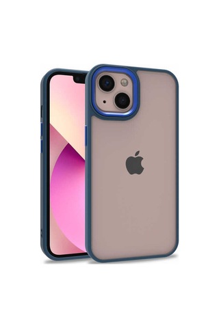 Apple Uyumlu iPhone 13 Kılıf Zore Flora Buton,Kenar Çevresi Renkli Kılıf