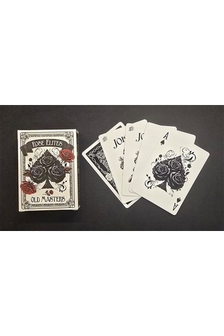 Rose Elites - Old Masters Black Marked Deck İşaretli Premium Oyun Kağıdı İskambil Kartları Destesi