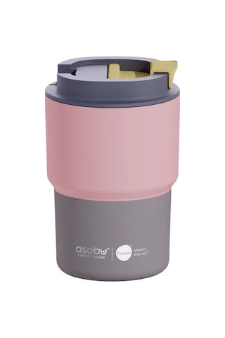 Asobu Coffee Express Tumbler - Pastel Peach Çok Renkli