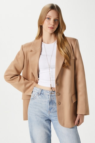 Kadın Thomas Süet Taba Blazer Ceket: Taba